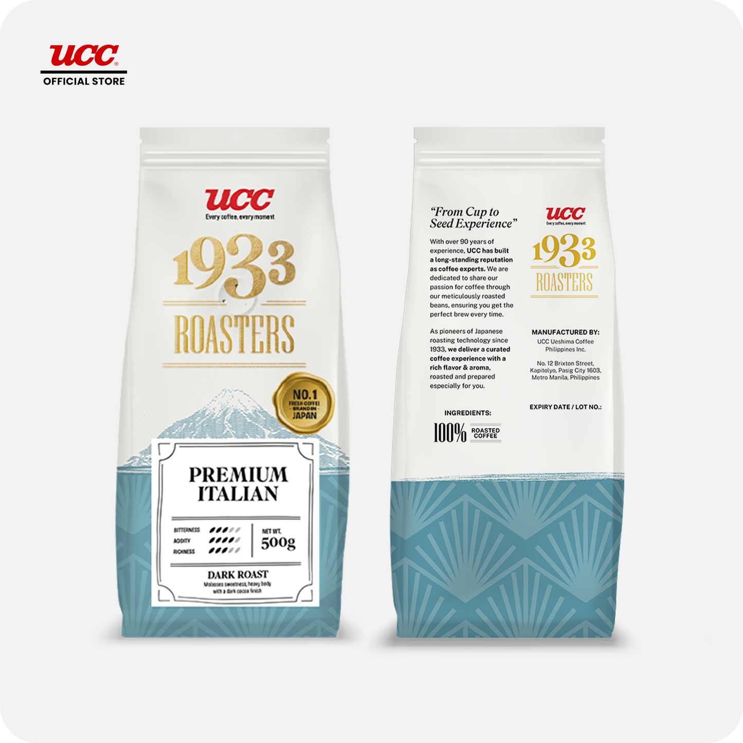 UCC 1933 Roasters Premium Italian 500g