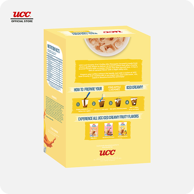 UCC Iced Creamy Fruity Pineapple Caramel 3-in-1 Coffee Mix
