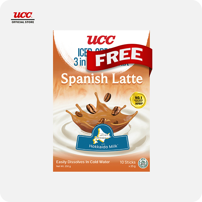 UCC Iced Creamy 3-in-1 Coffee Mix Spanish Latte Buy 5 Get 1 Free (Bundle of 6)