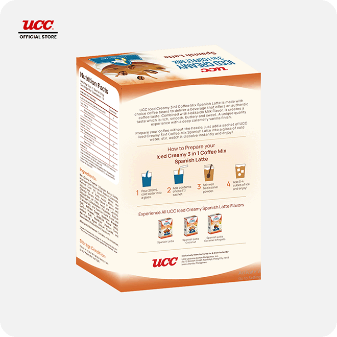 UCC Iced Creamy 3-in-1 Coffee Mix Spanish Latte Coconut