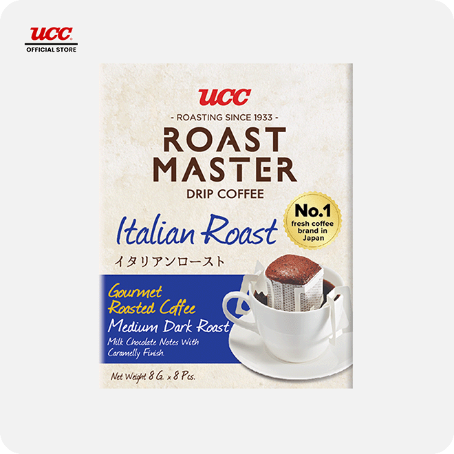 UCC Roast Master Drip Coffee Italian Roast 8g Buy 5, Get 1 FREE