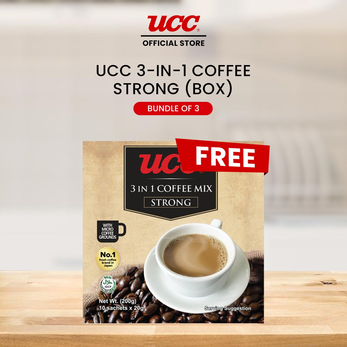 UCC 3-in-1 Coffee Strong Box - Buy 2, Get 1 FREE