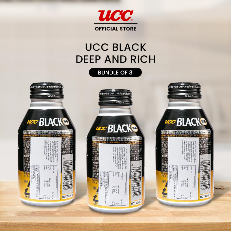 UCC Black Deep and Rich 275ml (Bundle of 3)