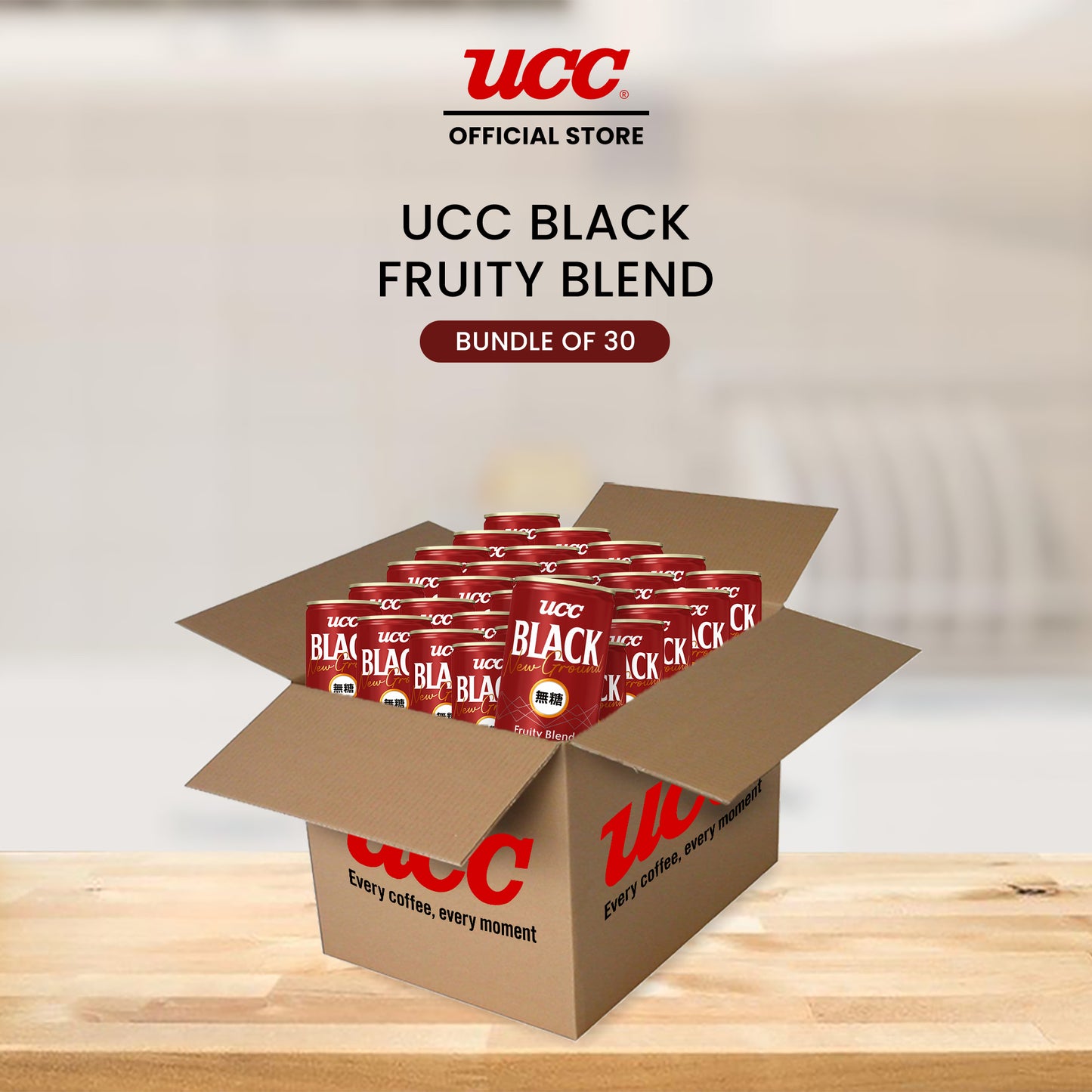 UCC Black SOT Fruity Blend 185ml Bundle of 30