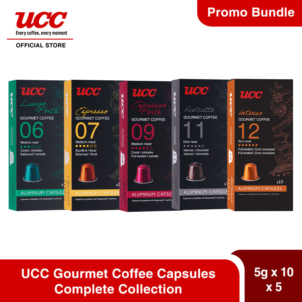 UCC Gourmet Coffee Capsule Complete Collection Compatible with Nespresso