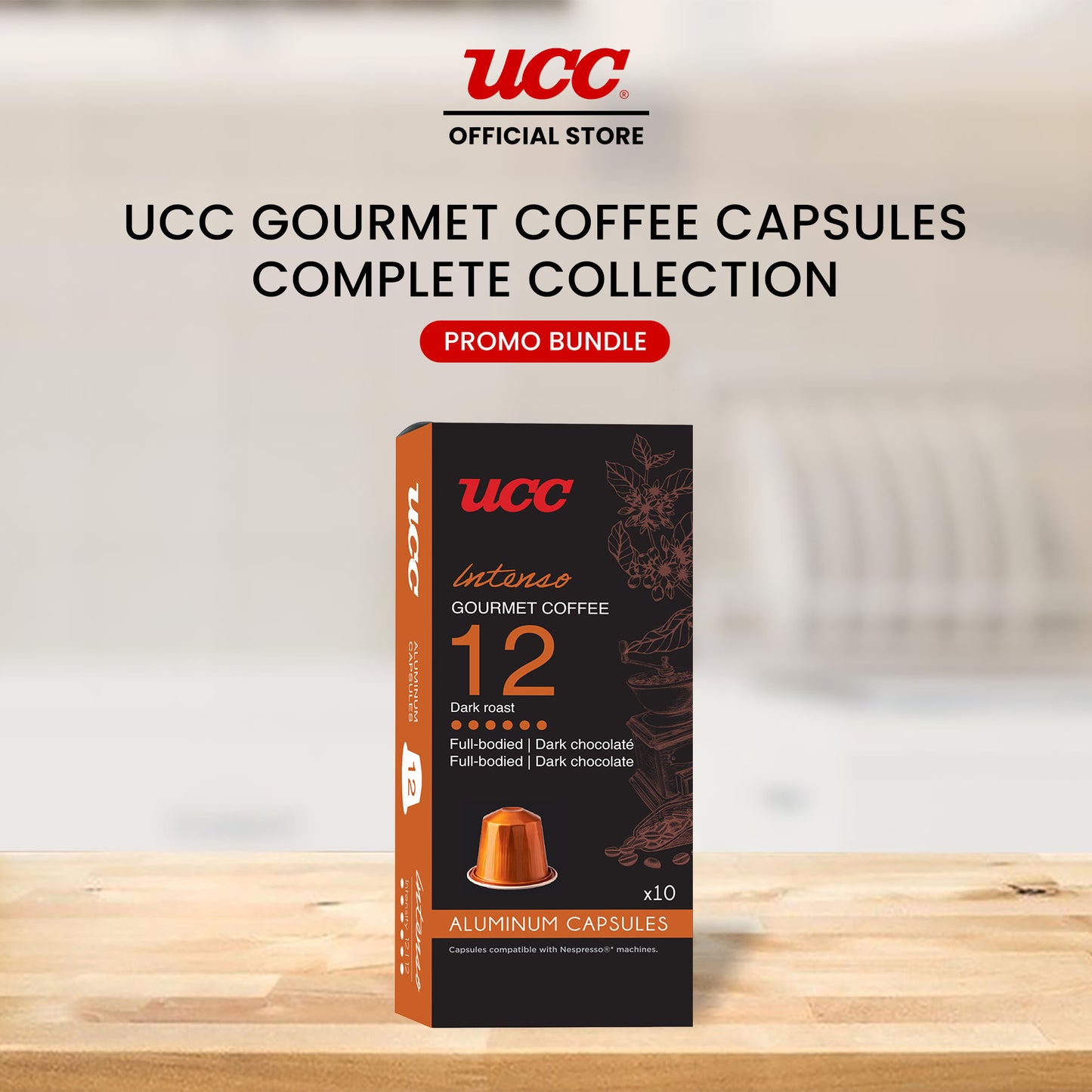UCC Gourmet Coffee Capsule Complete Collection Compatible with Nespresso