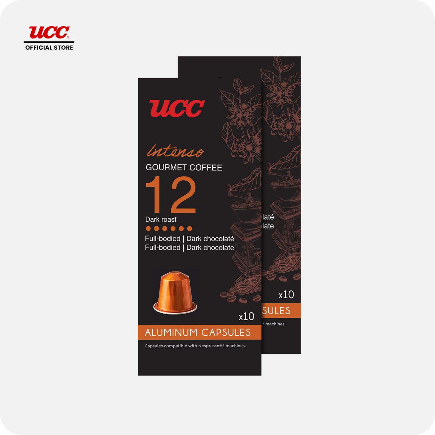 UCC Gourmet Coffee Intenso No. 12 - Buy 6, Get 2 FREE (Bundle of 8)