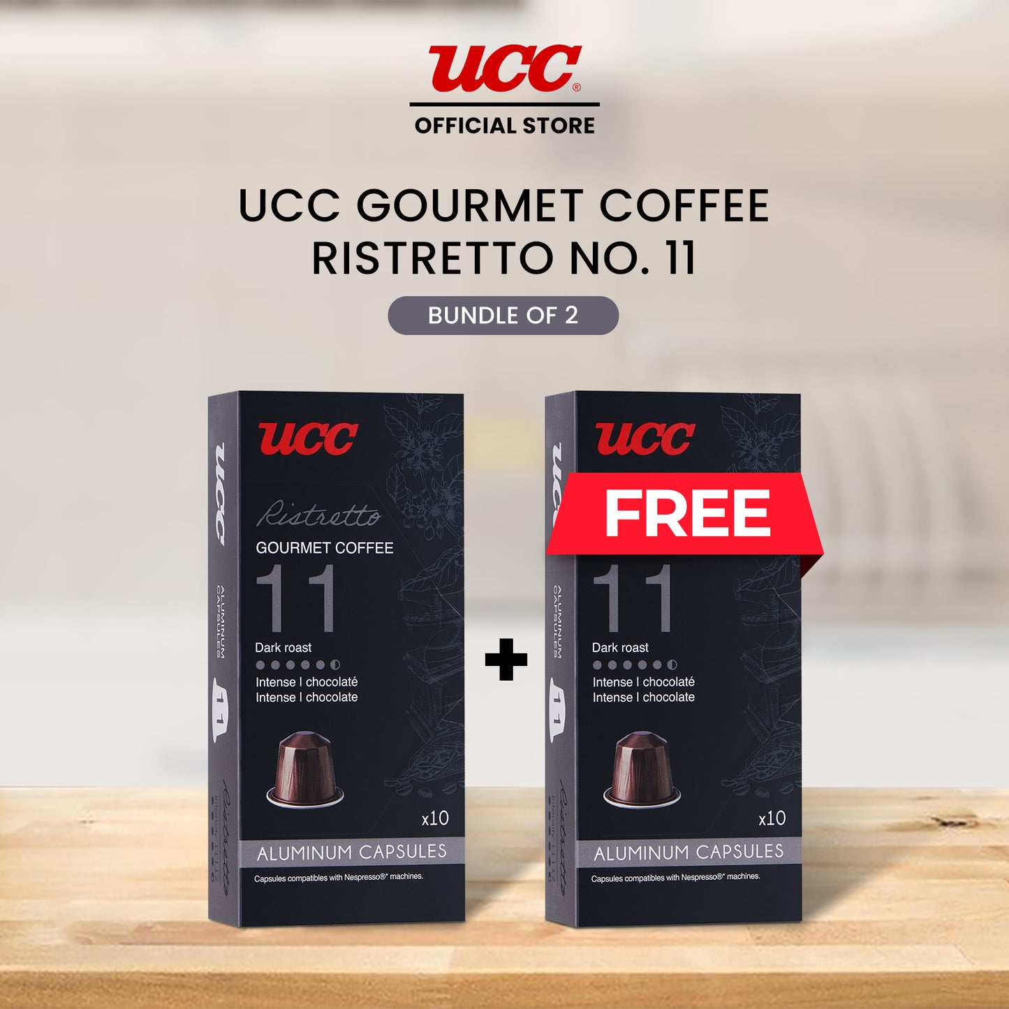 UCC Gourmet Coffee Capsule Ristretto No. 11 Buy 1 Get 1 Free