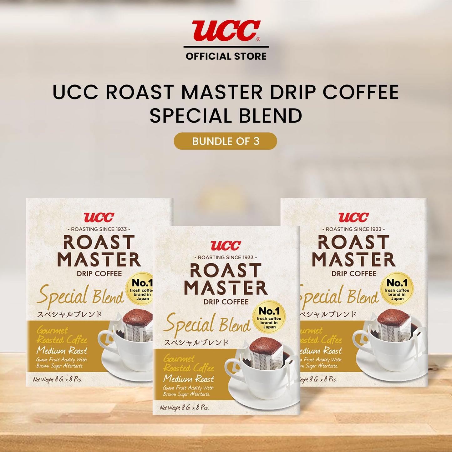 UCC Roast Master Drip Coffee Special 8g (Bundle of 3)