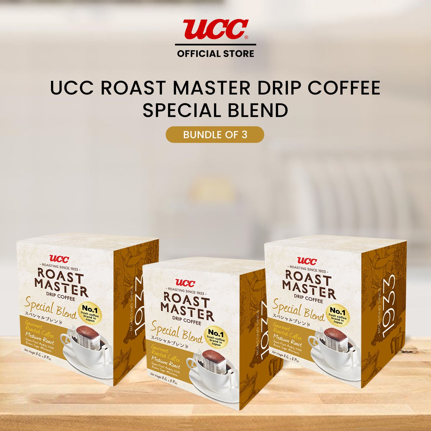 UCC Roast Master Drip Coffee Special 8g (Bundle of 3)