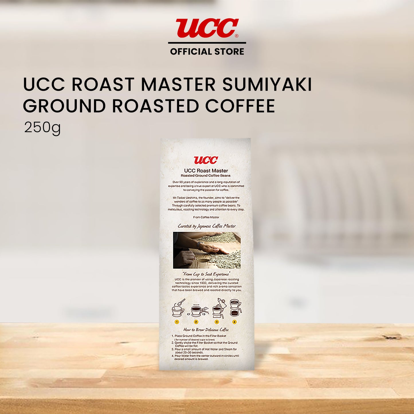 UCC Roast Master Sumiyaki Ground Coffee 250g