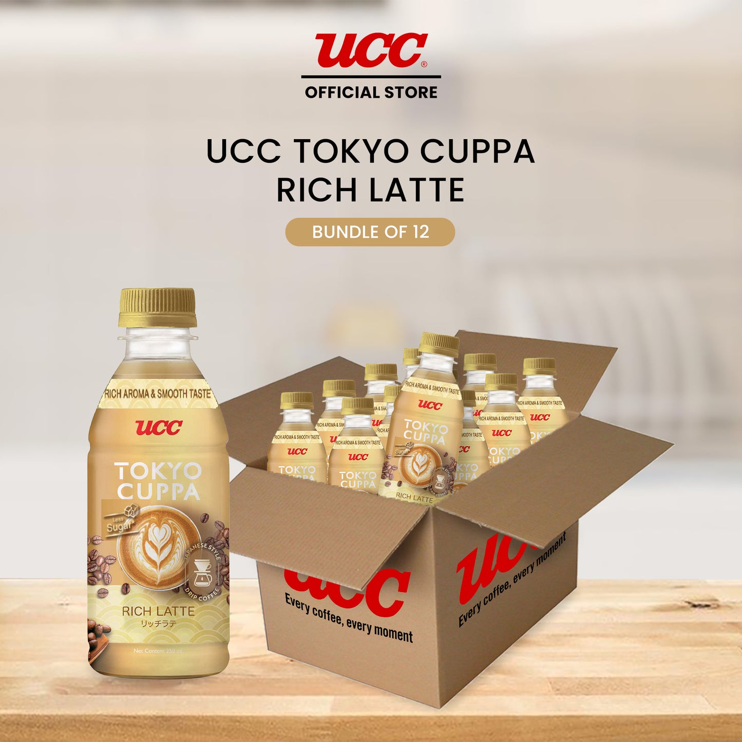 UCC Tokyo Cuppa Rich Latte Bundle of 12