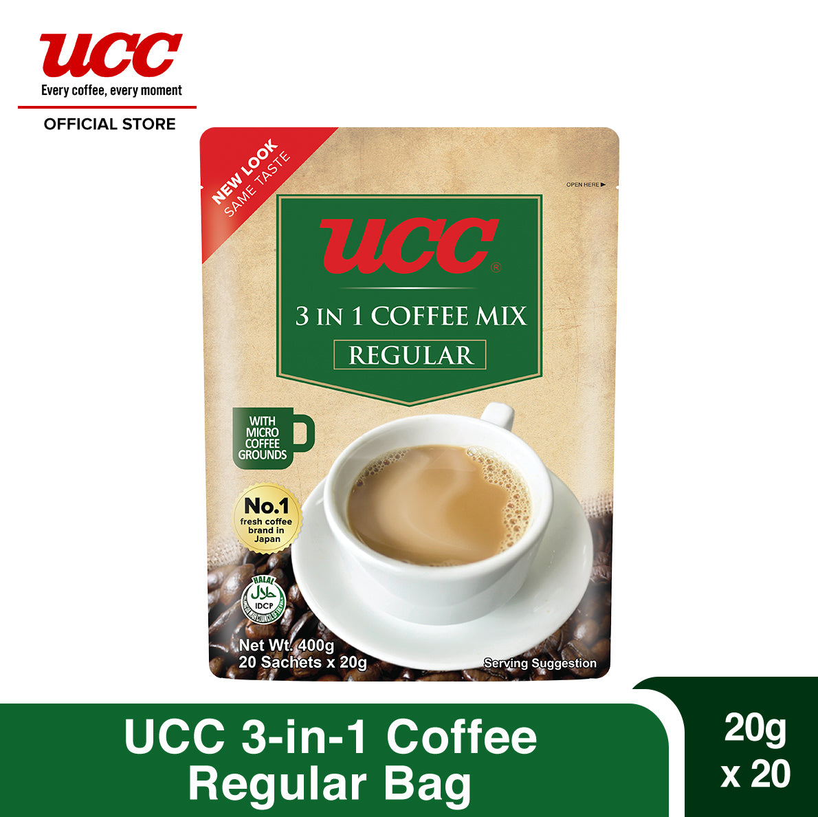 UCC 3in1 Coffee Regular Bag (20g x 20) UCC Coffee PH