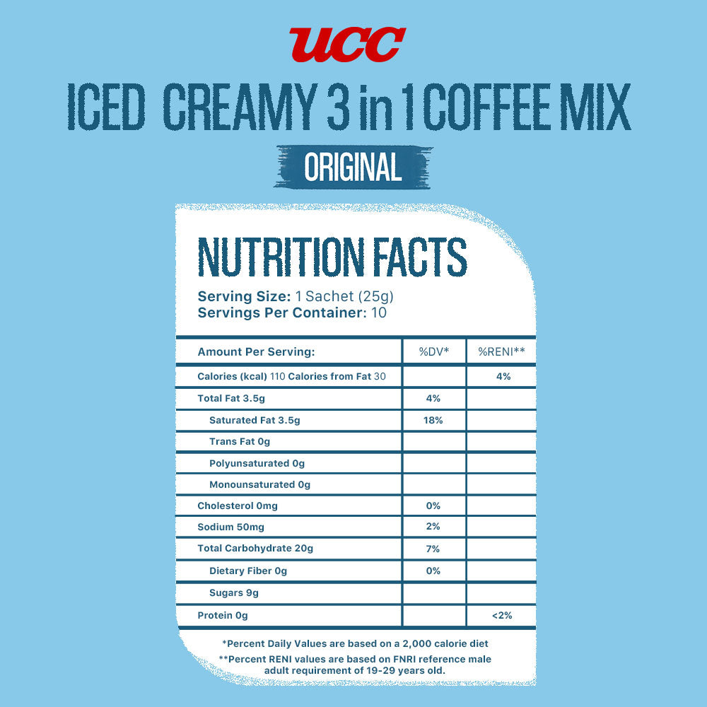 UCC Iced Creamy 3-in-1 Coffee Mix Complete Collection