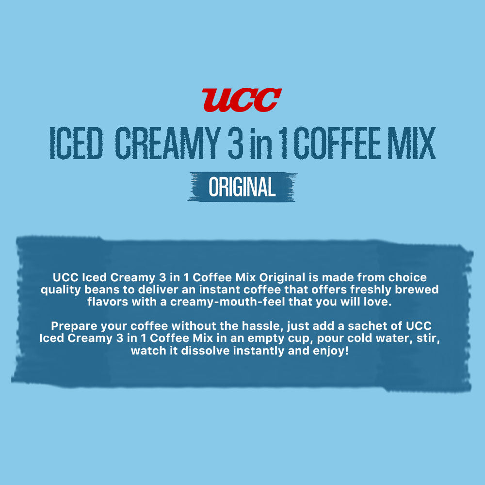 UCC Iced Creamy 3-in-1 Coffee Mix Complete Collection