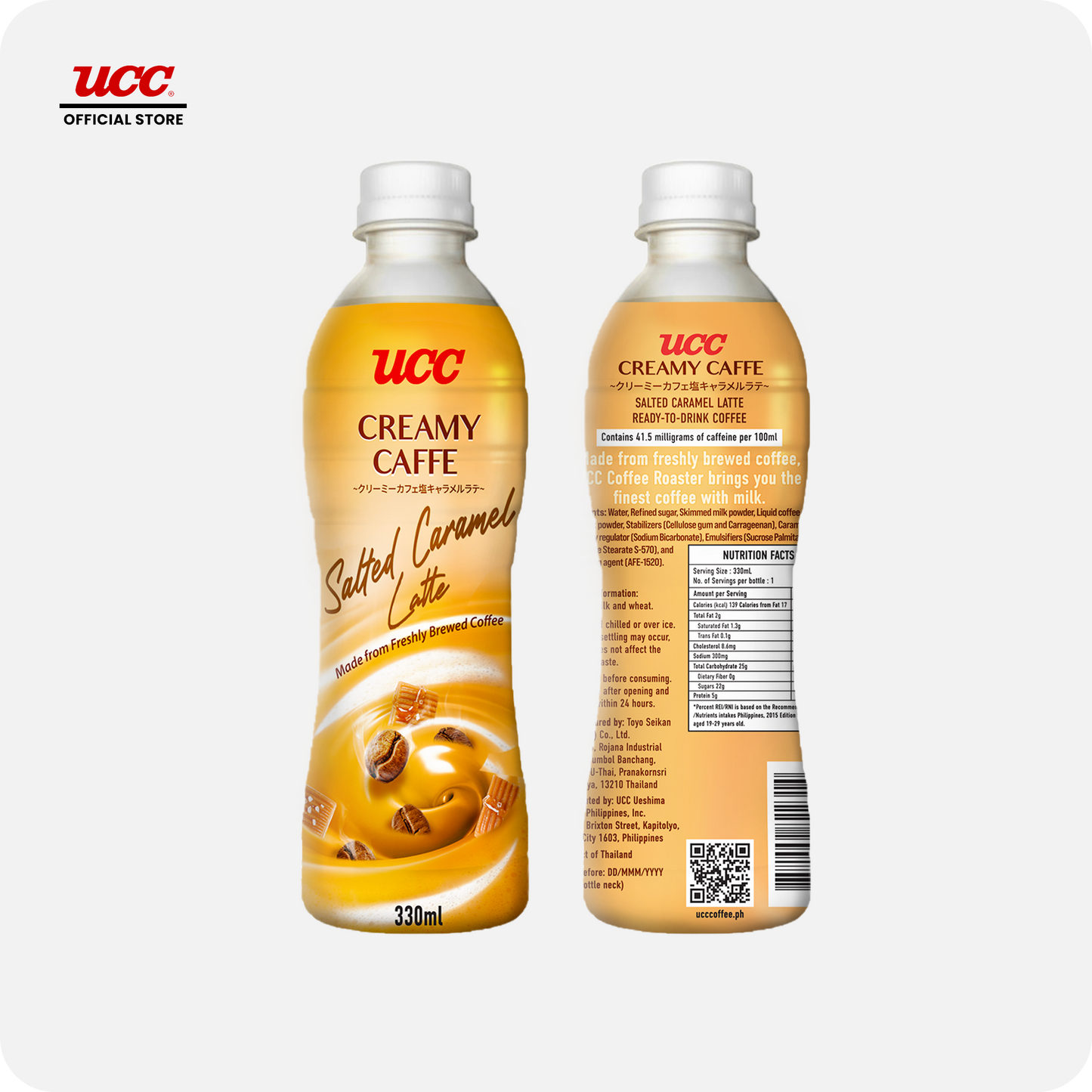 UCC Creamy Caffe Latte Salted Caramel 330ml Buy 1 Get 1 Free