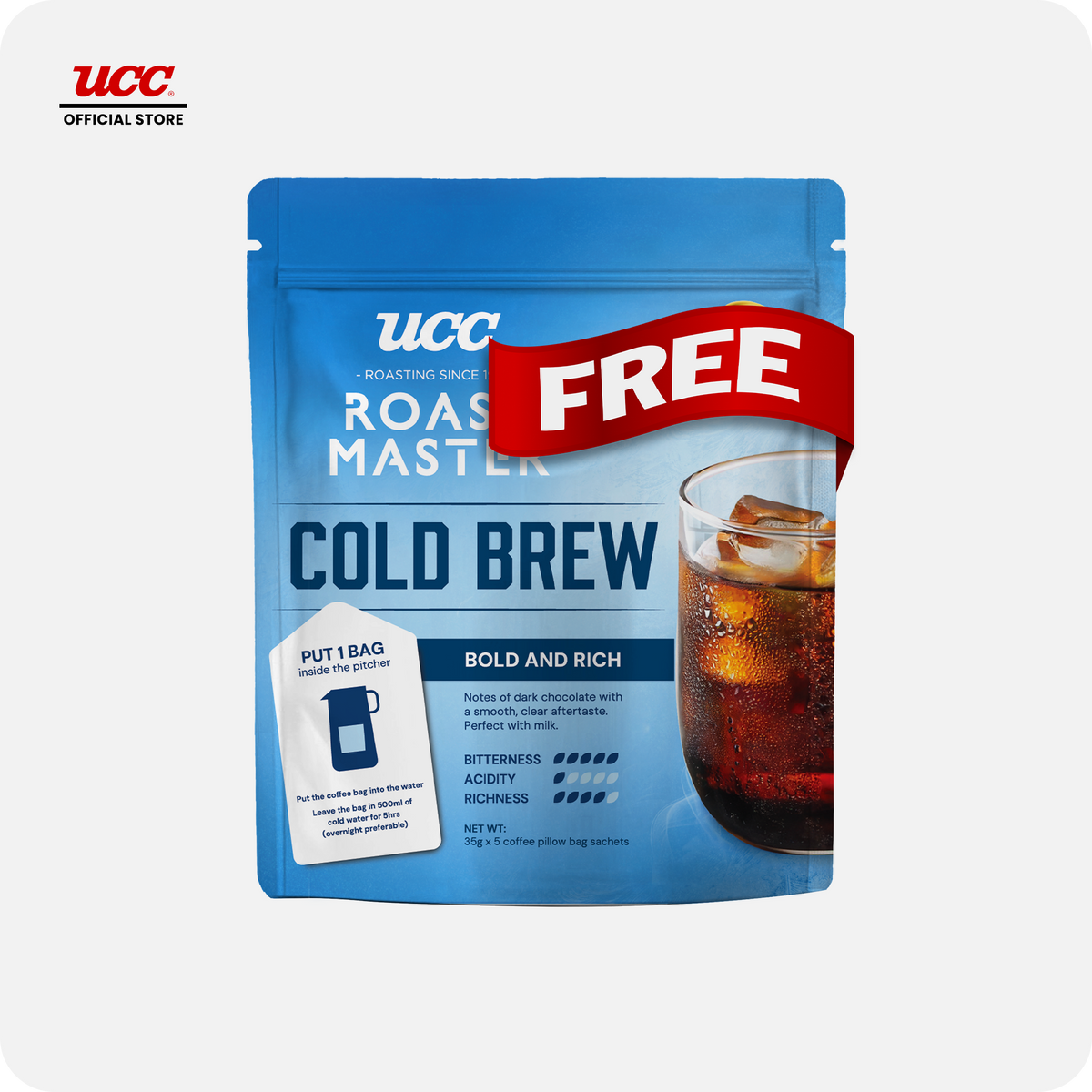 UCC Roast Master Cold Brew Bold and Rich Buy 3 Get 1 FREE