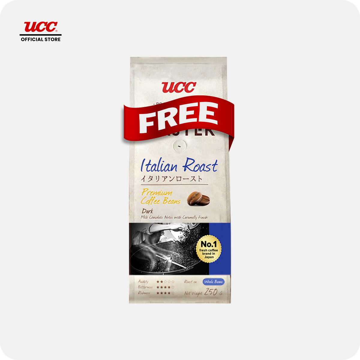 UCC Roast Master Italian Roasted Coffee Beans Buy 3 Get 1 FREE