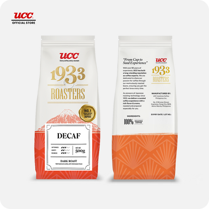 UCC 1933 Roasters Decaf 500g (Bundle of 2)