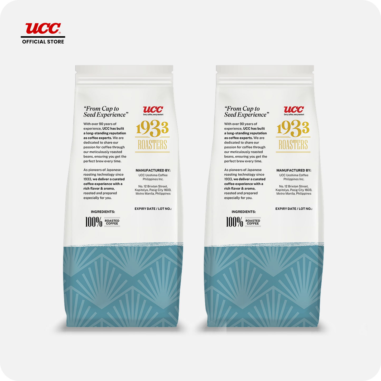 UCC 1933 Roasters Premium Italian 500g (Bundle of 2)