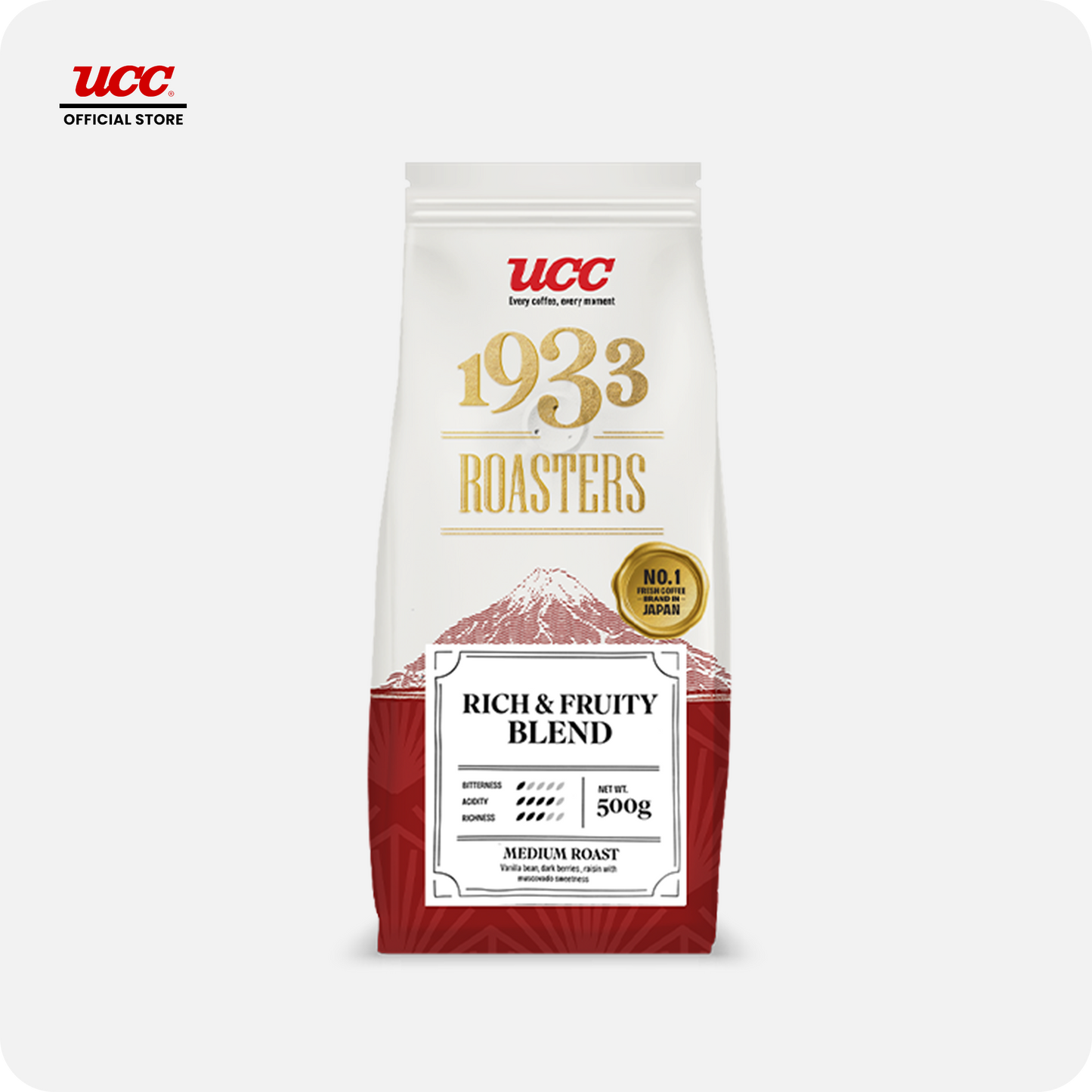 UCC 1933 Roasters Rich and Fruity Blend 500g