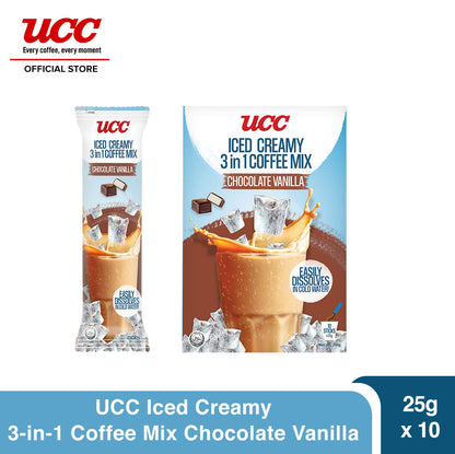 UCC Iced Creamy Chocolate Vanilla 3-in-1 Coffee Mix
