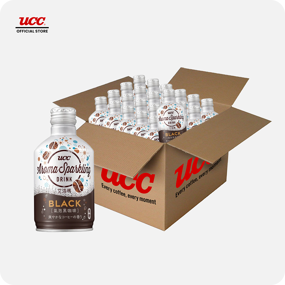 UCC Aroma Sparkling Non-Sugar Coffee 290ml (Bundle of 24)
