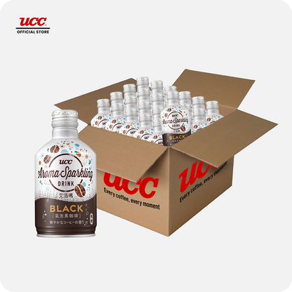 UCC Aroma Sparkling Non-Sugar Coffee 290ml (Bundle of 24)