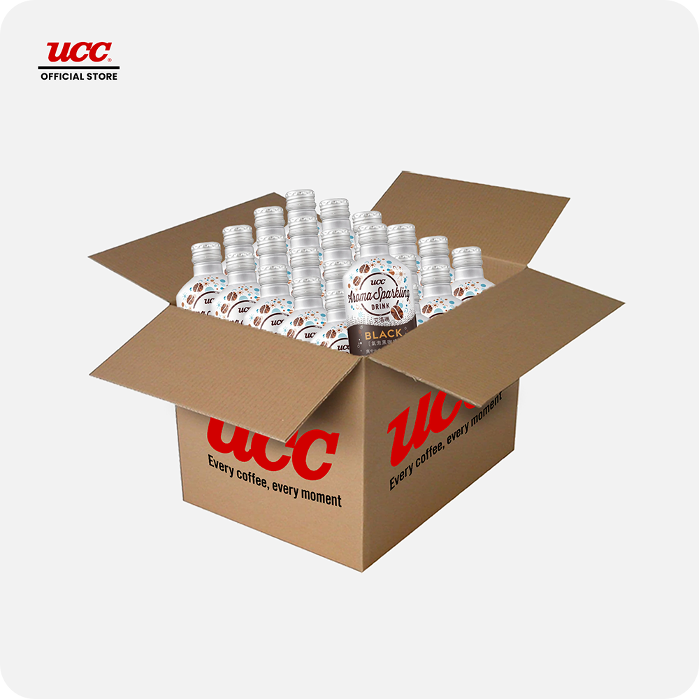 UCC Aroma Sparkling Non-Sugar Coffee 290ml (Bundle of 24)