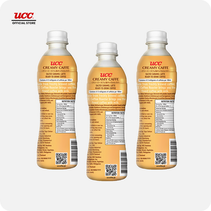 UCC Creamy Caffe Latte Salted Caramel 330ml (Bundle of 3)