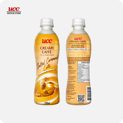 UCC Creamy Caffe Latte Salted Caramel 330ml (Bundle of 3)