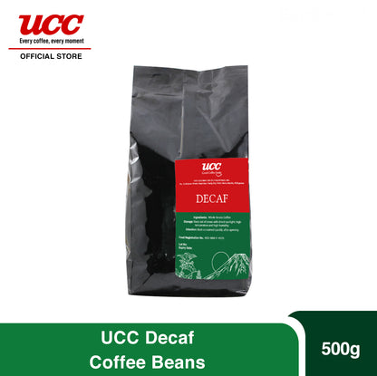 UCC Decaf Roasted Whole Coffee Beans 500g