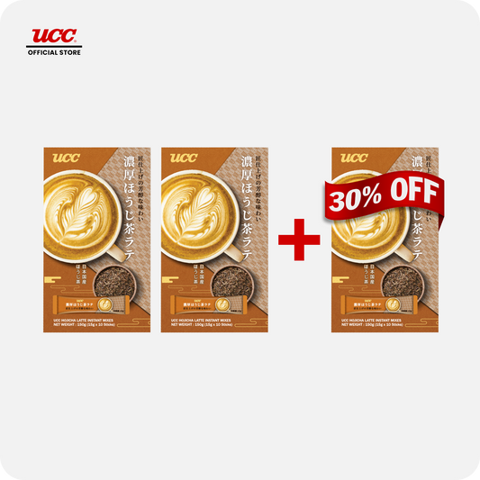 UCC Hojicha Tea Latte Instant Mixes 150g Buy 2, Get 1 at 30% (Bundle of 3)