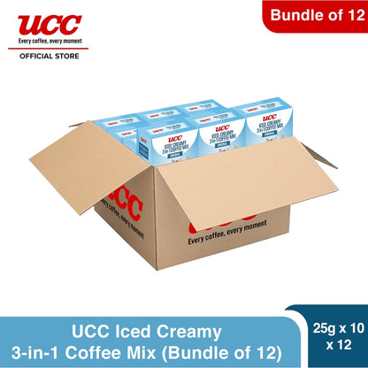 UCC Iced Creamy 3-in-1 Coffee Mix (Bundle of 12)