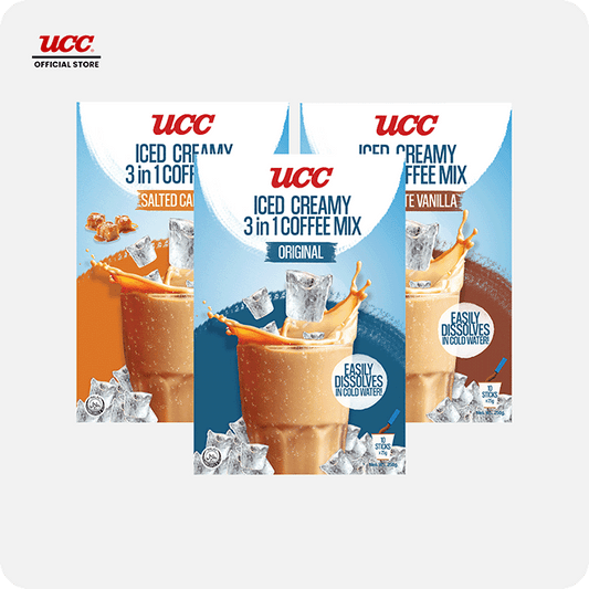 UCC Iced Creamy 3-in-1 Coffee Mix Complete Collection