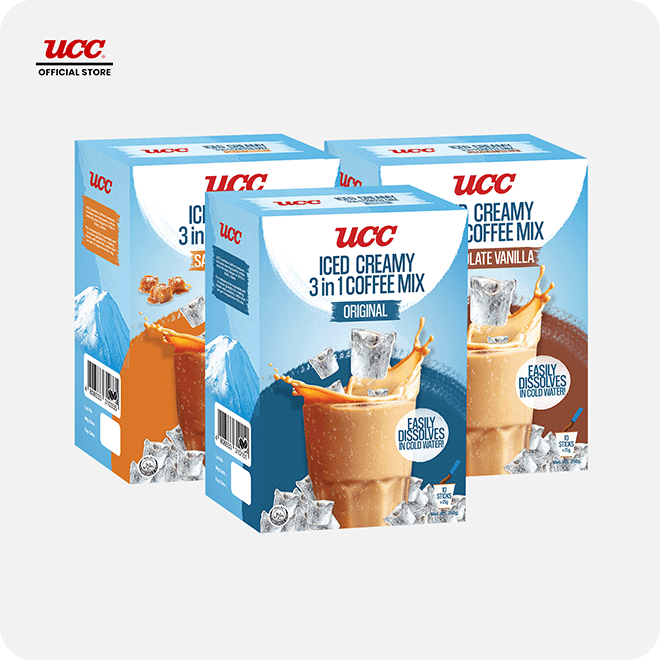 UCC Iced Creamy 3-in-1 Coffee Mix Complete Collection