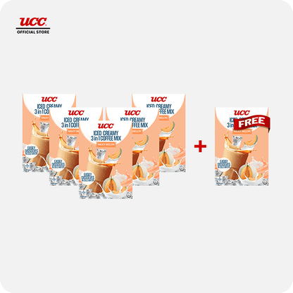 UCC Iced Creamy Fruity Milky Melon 3-in-1 Coffee Mix Buy 5 Get 1 Free (Bundle of 6)