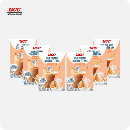 UCC Iced Creamy Fruity Milky Melon 3-in-1 Coffee Mix Buy 5 Get 1 Free (Bundle of 6)