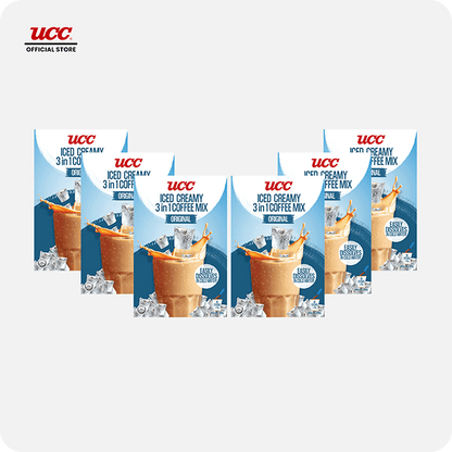 UCC Iced Creamy 3-in-1 Coffee Mix 25g x 10 (Bundle of 5) Plus 1 FREE