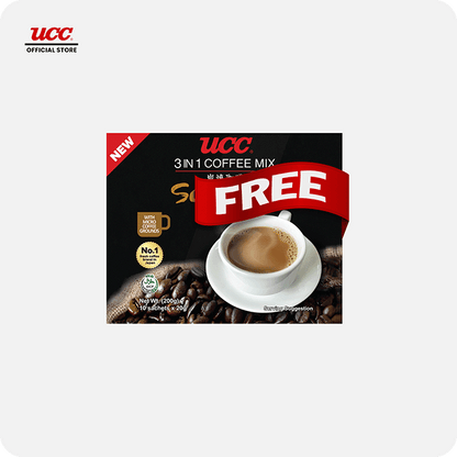 UCC Iced Creamy 3-in-1 Coffee Mix (Bundle of 6) with Free UCC 3-in-1 Sumiyaki Box