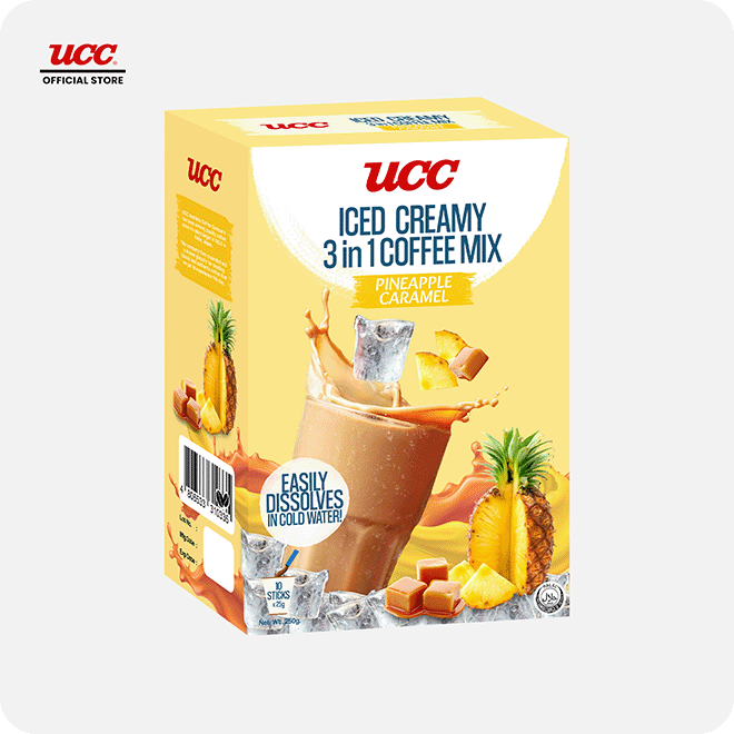 UCC Iced Creamy Fruity Pineapple Caramel 3-in-1 Coffee Mix