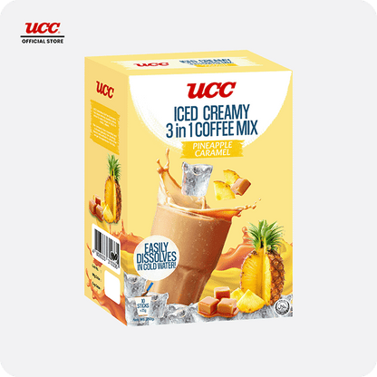 UCC Iced Creamy Fruity Pineapple Caramel 3-in-1 Coffee Mix