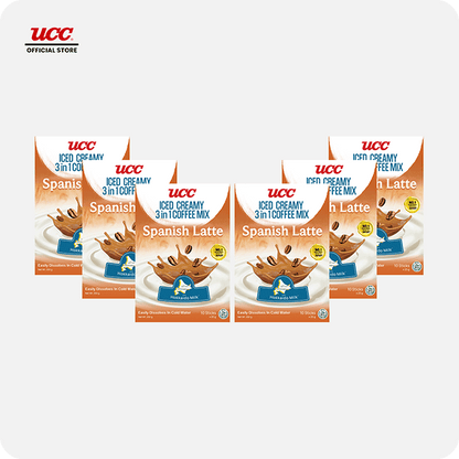 UCC Iced Creamy  3-in-1 Coffee Mix Spanish Latte Buy 5 Get 1 Free (Bundle of 6)
