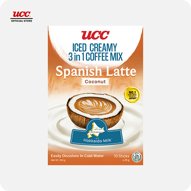 UCC Iced Creamy  3-in-1 Coffee Mix Spanish Latte Coconut