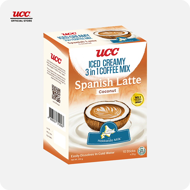 UCC Iced Creamy  3-in-1 Coffee Mix Spanish Latte Coconut