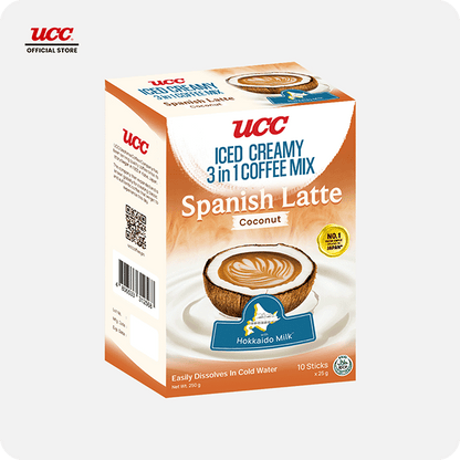 UCC Iced Creamy  3-in-1 Coffee Mix Spanish Latte Coconut
