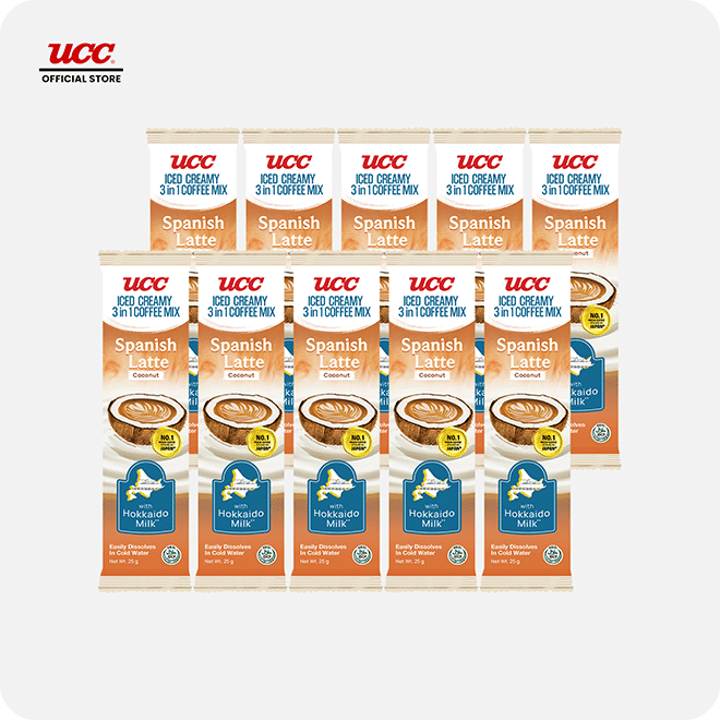 UCC Iced Creamy  3-in-1 Coffee Mix Spanish Latte Coconut