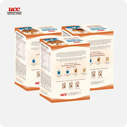 UCC Iced Creamy 3-in-1 Coffee Mix Spanish Latte Complete Collection