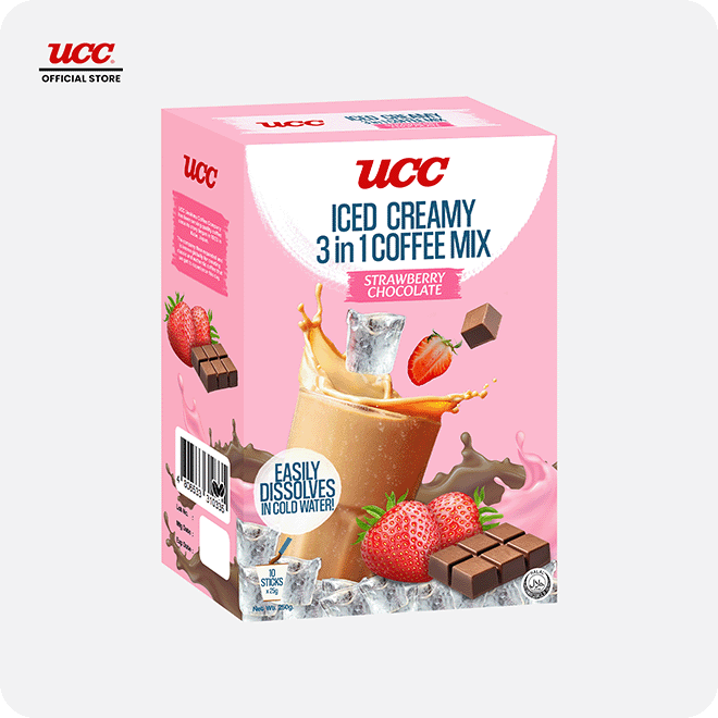 UCC Iced Creamy Fruity Strawberry Chocolate 3-in-1 Coffee Mix