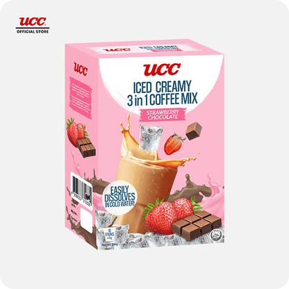 UCC Iced Creamy Fruity Strawberry Chocolate 3-in-1 Coffee Mix